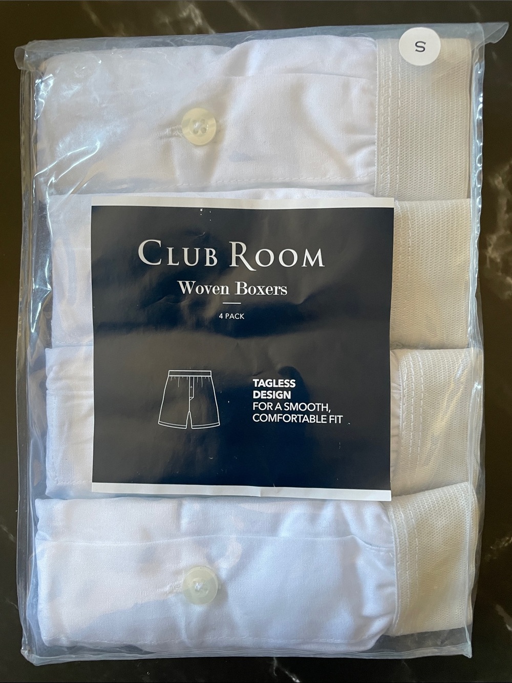 Club Room White Woven Boxers - Pack of 4